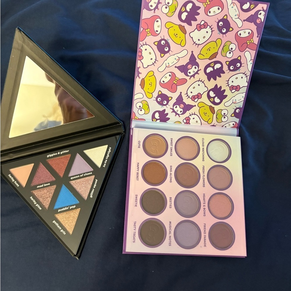 Hello Kitty & Harley Quinn Eyeshadow 
factory safety sealed 
eyeshadow palettes